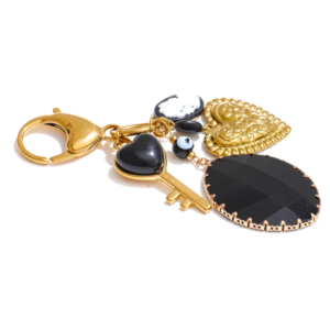Black Aura Heart Keychain – Fashion Pop