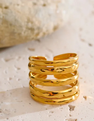 WP.Golden Layered Geometry Ring – Distinctive Aura.2