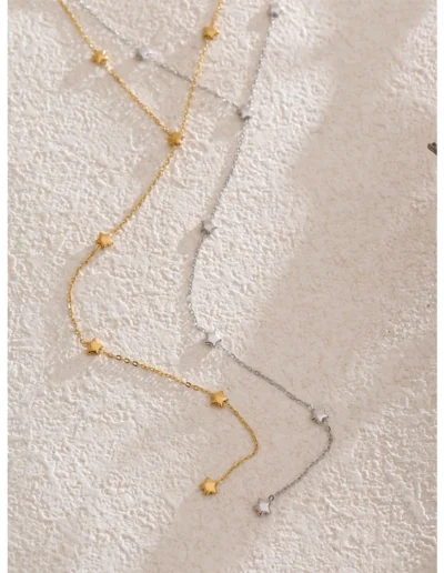 WP.Falling Golden Star Necklace – Night Seduction.12