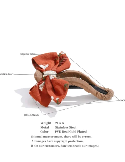 WP.Romantic Bow Hair Clip – Playful Elegance.5