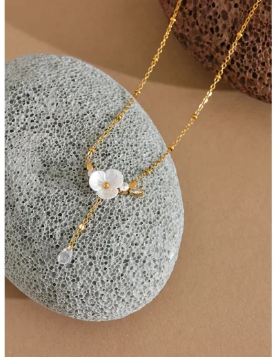 WP.Shell Flower Necklace – Sweet Romance.16