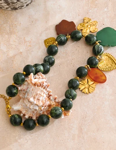 WP.Emerald Bloom Charm Necklace – Youthful Play.6