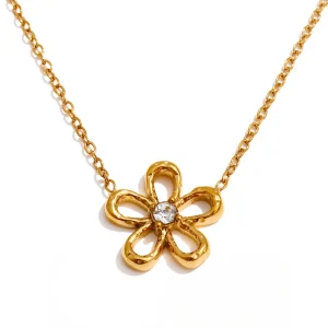 WP.Golden Springtime Bloom Necklace – Feminine Light.1