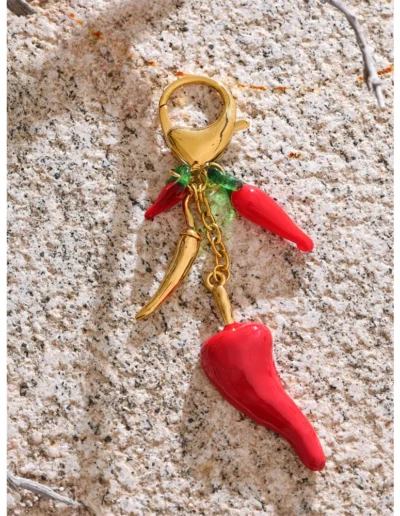 WP.Golden Heat Chilli Keychain – Playful Fire.13