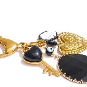 Black Aura Heart Keychain – Fashion Pop