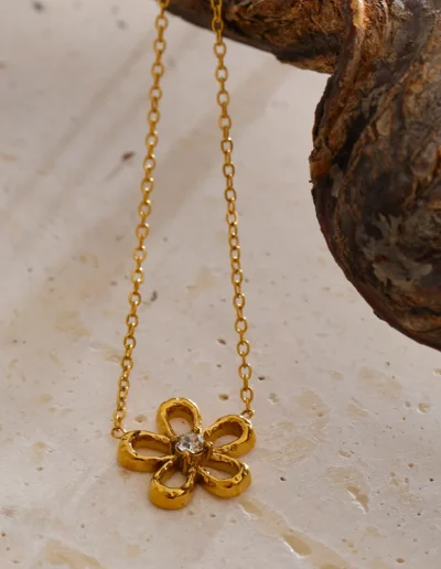 WP.Golden Springtime Bloom Necklace – Feminine Light.4