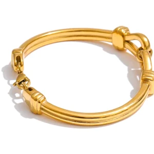 WP.Golden Knot Cuff Bracelet – Subtle Strength.7