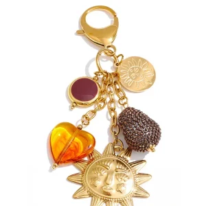 WP.Sunlit Heart Charm Keychain – Warm Expression.13