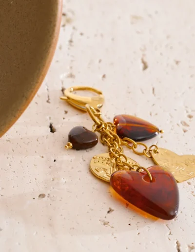 WP.Golden Amber Heart Keychain – Warm Embrace.12