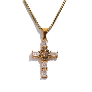 WP.Faith Cross Necklace – Sophisticated Spark.2