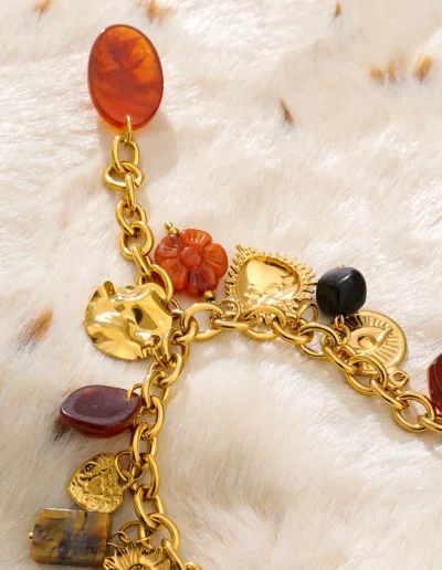 WP.Golden Fall Symbol Necklace – Warm Elegance.3