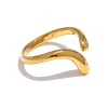 Golden Urban Chic Open Ring – Timeless Simplicity