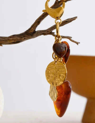 WP.Golden Amber Heart Keychain – Warm Embrace.10
