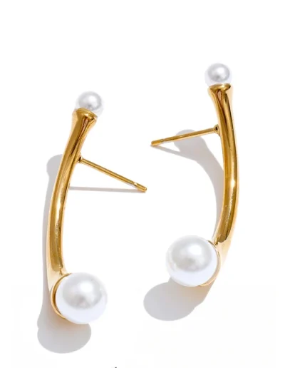 WP.Minimal Pearl Geometry Earrings – Clean Aesthetic.3