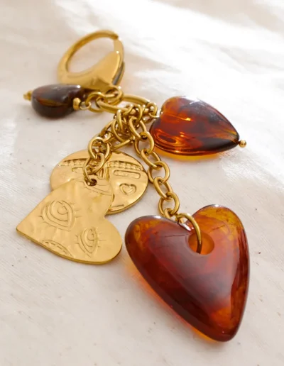 WP.Golden Amber Heart Keychain – Warm Embrace.9