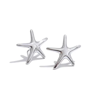 Platinum Ocean Star Earrings – Coastal Charm