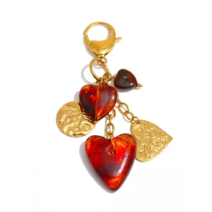 WP.Golden Amber Heart Keychain – Warm Embrace.13