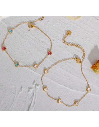 WP.Shimmering Heart Anklet – Sunset Wave.7