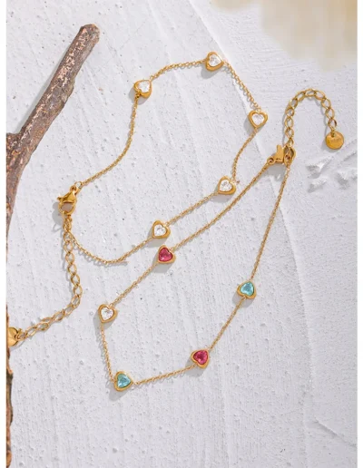 WP.Shimmering Heart Anklet – Sunset Wave.11