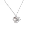 Platinum Intertwined Heart Necklace – Lasting Feeling