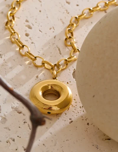 WP.Golden Gentle Orbit Necklace – Sculpted Identity.9