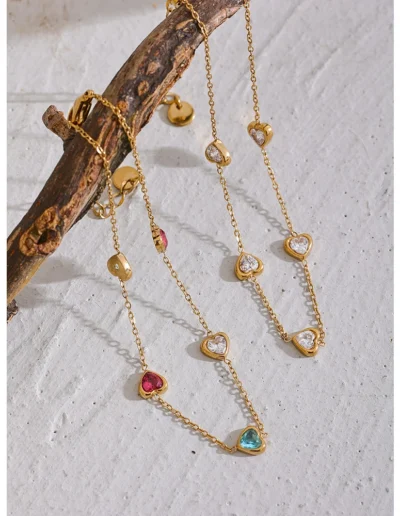 WP.Shimmering Heart Anklet – Sunset Wave.10