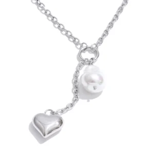 WP.Baroque Pearl Heart Necklace – Graceful Drama.14