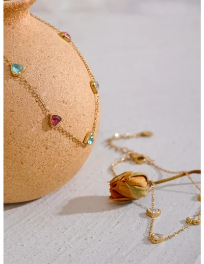 WP.Shimmering Heart Anklet – Sunset Wave.9